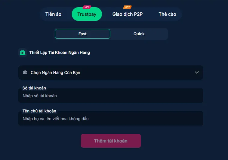 Rút Tiền RikBet Nhanh Chóng An Toàn Với Hệ Thống Thanh Toán Tự Động Hiện Đại