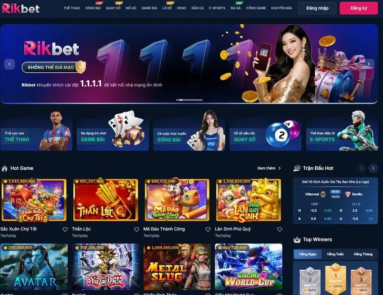 Cổng Game RikBet - Đa Dạng Các Trò Chơi Thắng Tiền Dễ Dàng Cho Mọi Cược Thủ